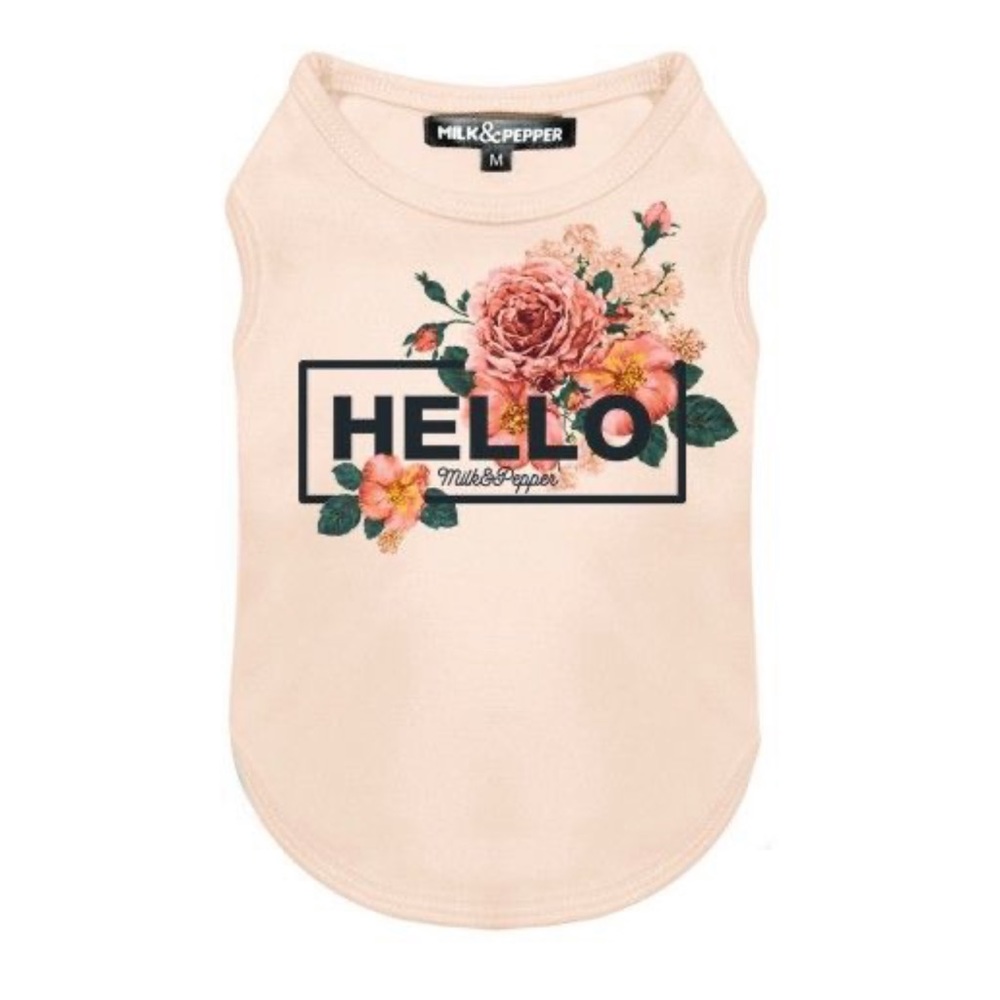 NWT XS Milk & Pepper Pink Devon Dog Tank!
